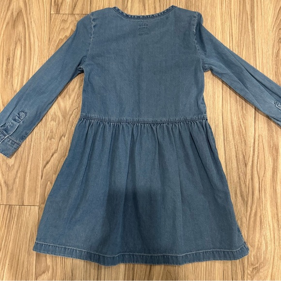 Child of Mine Blue Smocked Long Sleeve Sundress - Picture 9 of 16